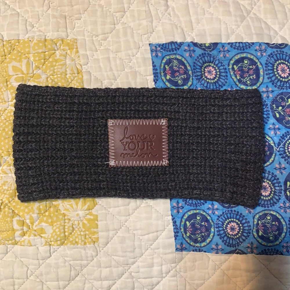Charcoal love your melon knit headband